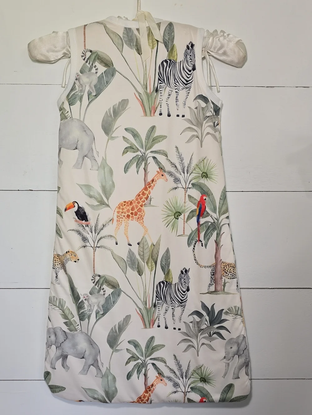 Lululoombaby Safari Jungle Print Sleep Sack Size M (6-15 Months) 1.0 TOG